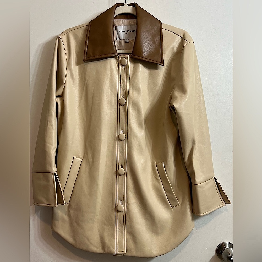 Petite Studio NYC Vegan Leather Jacket XSP